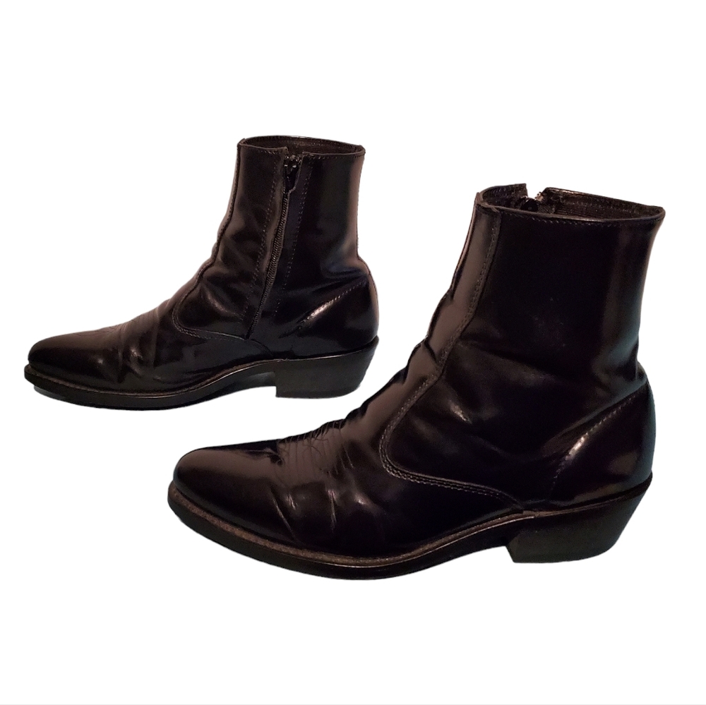 Laredo Black Leather Men's Boots